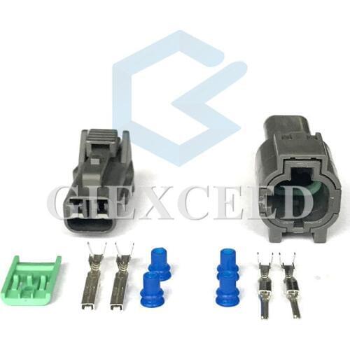 2 Sets 2 Pin 7123-8520-40 7222-8520-40 Wiper Spray Motor Socket For Nissan KUM PB015-02850 Waterproof Automotive Connector