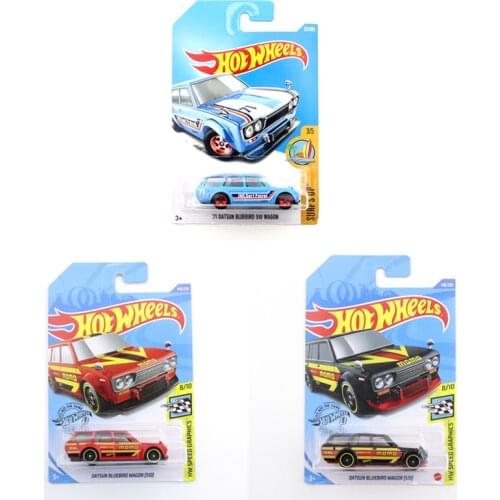 2020-146 DATSUN BLUEBIRD WAGON 510 Original Hot Wheels Mini Alloy Coupe 1/64 Metal Diecast Model Car Kids Toys Gift
