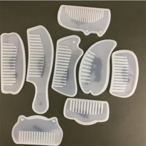 3D diy Comb Silicone Mold Clear Mold for UV Resin Epoxy Resin Craft Supplies Epoxy Resin Soft Mold for diy Jewelry