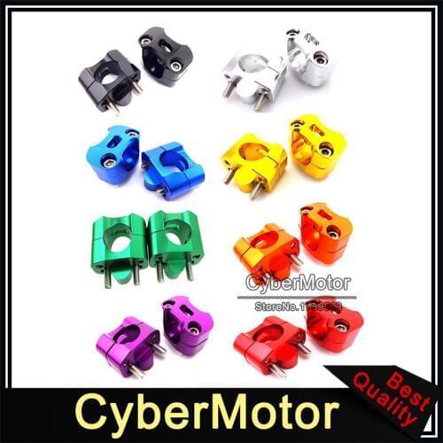 CNC Aluminum Handle Bar Clamp Adapter Risers Taper For Fat 1 1/8'' 28mm Handlebar Pit Dirt Bike ATV Quad Motocross Motorcycle