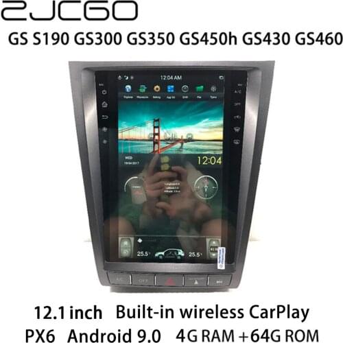 Car Multimedia Player Stereo GPS DVD Radio Navigation Android Screen Monitor for Lexus GS S190 GS300 GS350 GS450h GS430 GS460