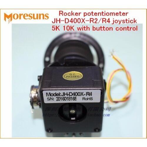 Free Ship Rocker potentiometer JH-D400X-R2/R4 four-dimensional seal resistance 5K 10K with button control joystick