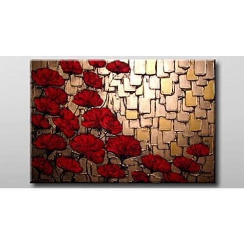 Free Shipping hand-painted wall art home decoration oil painting on canvas Floral Oil Painting