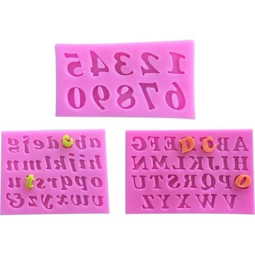 Alphanumeric Transglycosylation Silica Cake Mold Cake Baking Chocolate Molds Clay Mold Tool Baking Mold Chocolate Mold