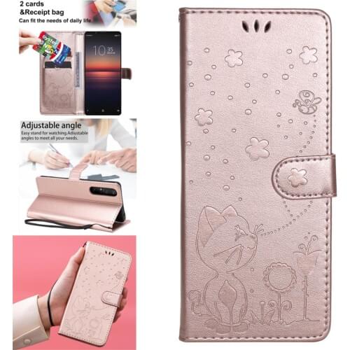 Shell Cases For cover Sony L4 Butterfly Estojo Wallet Book Case sFor Phone Xperia 1 ii Z3 20 Z5 5 10 PU Leather Flip Book Pouch
