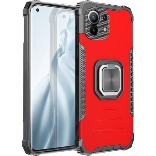 Armor With Ring Bracket Vehicle Magnetic Phone Case For Xiaomi Poco M3 F3 Redmi 11 11X 11i 5G 10T K40 Pro Plus Lite Back Cover