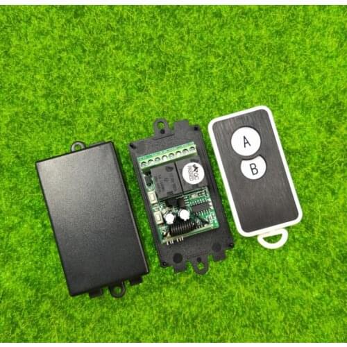 DC 12V 10 A 2 Channel RF radio Wireless Remote Control Receiver Transmitter lamp/led/light/ radio Independent learning code