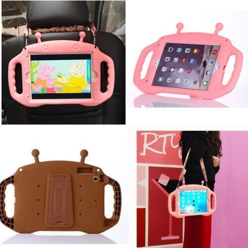 New For ipad 9.7 2017/2018 Children Kids Safe EVA Shockproof Shoulder Straps Stand Case Cover For Ipad Pro 9.7inch Tablet