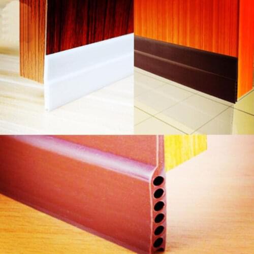 Door Draft Stopper Self Adhesive Weather Stripping Bottom Door Seal Strip - Energy Saving Under Door Sweep / Keeps Heat In