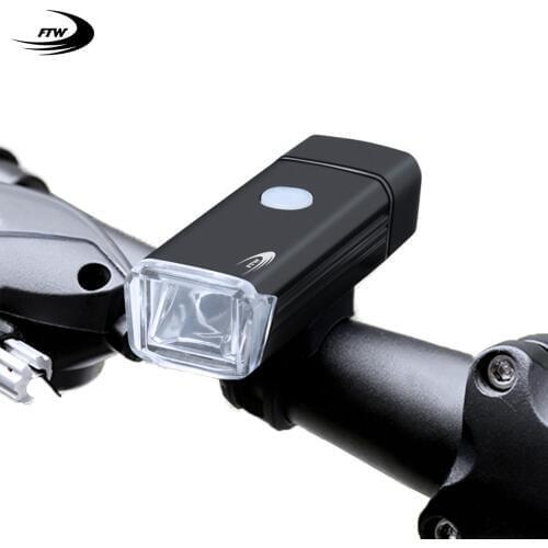 FTW Bike Front Light USB Rechargeable LED Head Lamp Handlebar Lighting Lantern High Power Bicycle Cycling Flashlight Headlight
