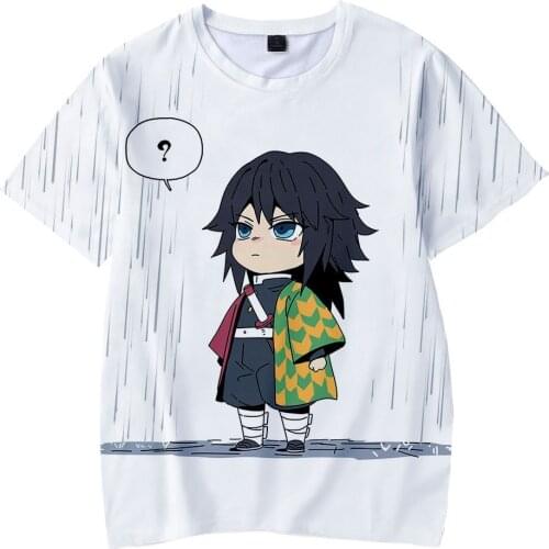 Cute childrens T-shirt Summer Casual Demon Slayer T Shirt Blade of Ghost Graphic Tee Men t-shirt Demon Slayer Tops Couple Shirt