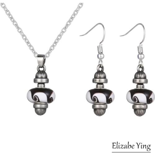 Hot sale 2019 Ceramic beads Wedding necklace Sets for Charming Women Dresses Dating Accessories Crystal necklaceSets