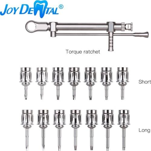 Dental Implant Torque Wrench Ratchet 10-70NCM with Drivers & Wrench Kit Dental Instruments Dentistry Implant Repair Tools