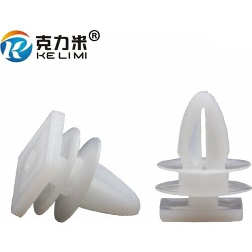 KE LI MI Car Interior Accessories For Ford 8mm Hole Auto White Fastener Clips Retainers Door Guard Panel