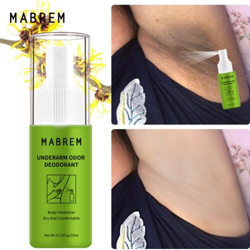 MABREM OILYOUNG Body Odor Deodorant Water Summer Antiperspirant Spray Underarm Sweat Deodorization Odor Clean 20 ml