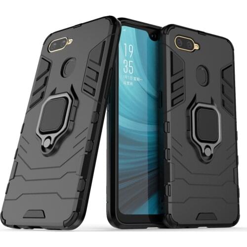 For OPOO A7 AX7 A7X A7N AX5S A5S A12 Funda Capa For OPPO A7 Case Magnetic Car Shockproof Finger Ring Armor Cover Coque OPPOa7