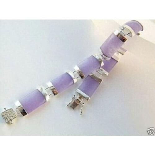 Wholesale price AAA natural Dangle 8*21mm Drop purple Lavender Stone Bracelet
