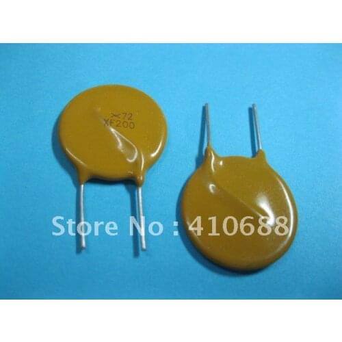Radial Leaded PPTC Resettable Fuse 72V 2.0A XF200 PolySwitch New 100 Pcs Per Lot Hot Sale HIGH Quality