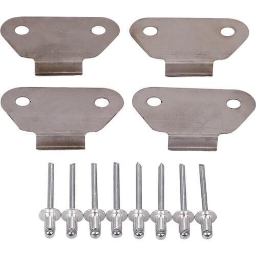 Motorcycle Saddlebag Lid Wear Strike Plates For Harley Touring Street Road Glide Road King Electra Glide 1993-2013