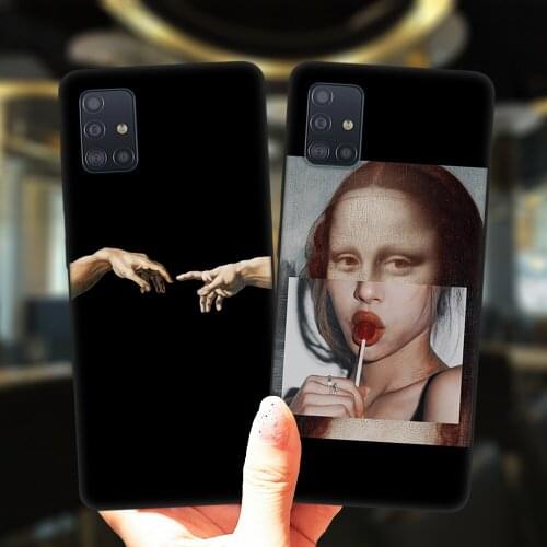 Mona Lisa David Statue Art Case For Samsung A52 A72 A51 A71 A50 A70 A02 A12 A42 A32 A31 A21S A41 A40 A30 A20 A11 Silicone Cover