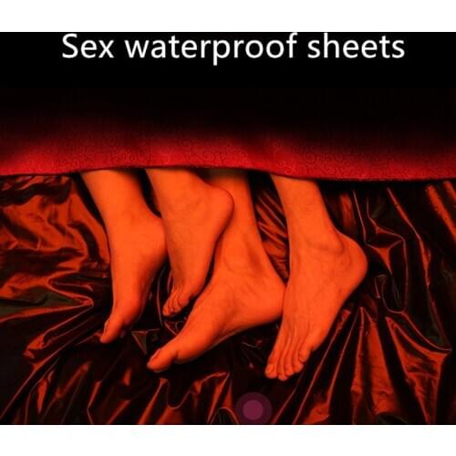 Waterproof sex bed sheets push oil massage flirt sheets sm passion car shock wet body water spray fun supplies waterproof mat
