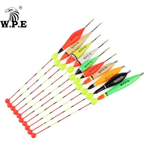 W.P.E 5pcs/lot Fishing Float Size 2g-6g Floating Ball Slidding Floater Barguzinsky Fir Float Buoy Bobber Fishing Tackle Pesca