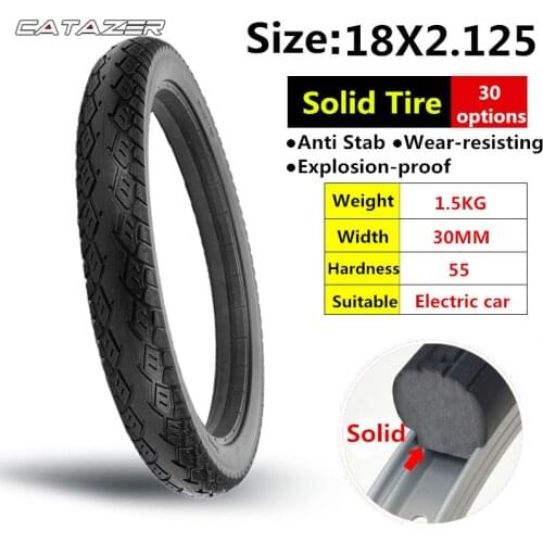18*2.125 Electrci Car Solid Tire 18 Inches Anti Stab Motorcycle Battery Car Electric Tire Bike Tyre 18 X 2.125 Tubeless Tyre