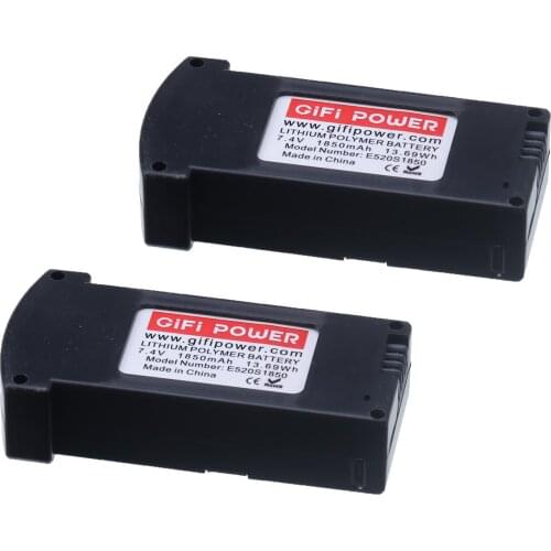 2pcs Upgrade 1850mah Battery For E520 E520S RC Drone 7.4V fly more 6min Quadcopter Portable Durable Spare Parts Lithium Battery