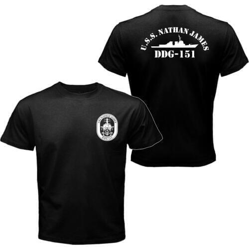 2019 Summer Fashion Hot Sale Men O-Neck T Shirt New The Ship USS Nathan James DDG-151 US Navy Seal TV Series T-shirt Tee