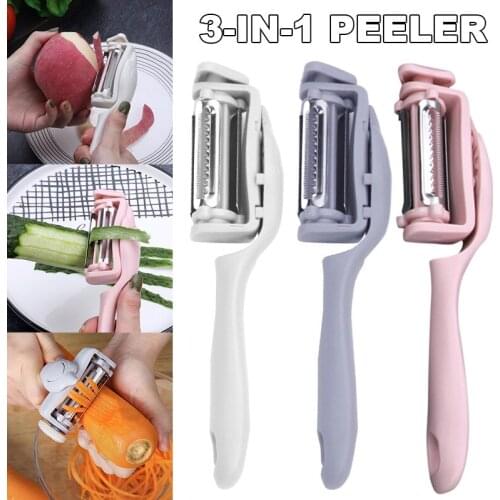 3in1 Multifunction Vegetable Fruit Tool Julienne Cutter Peeler Paring Peeling Cutter Potato Carrot Shredder Grater Kitchen Tools