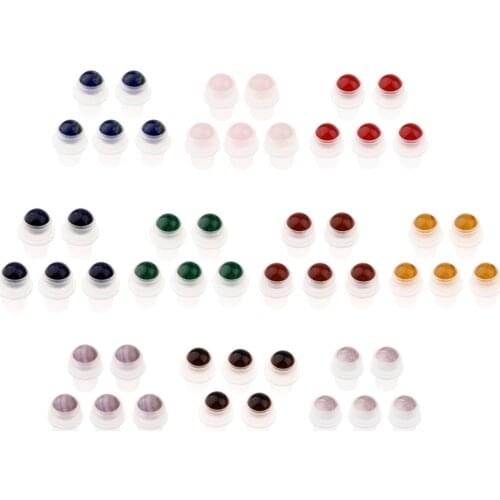 5Pcs Replacement Ball Roller Tops for Essential Oils Bottles Green