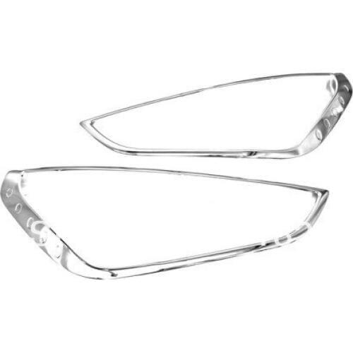 Car Styling Chrome Head Light Cover Trim For Ford S-MAX