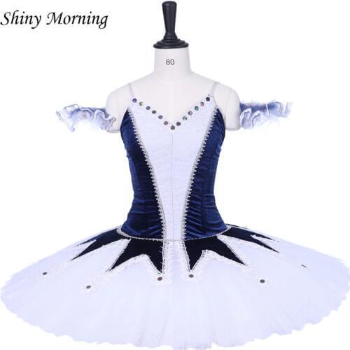 Ballet costume Women Professional Ballet Tutu Adult classical Ballet dress Ballerina dance wear blue white