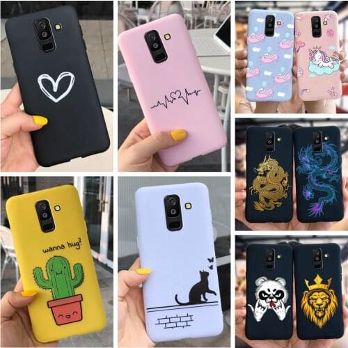 For Samsung Galaxy J8 2018 Shockproof Case for Samsung J4 J6 J8 J2 2018 J250F J810F J600F J400F Phone Case Soft TPU Cactus Cover