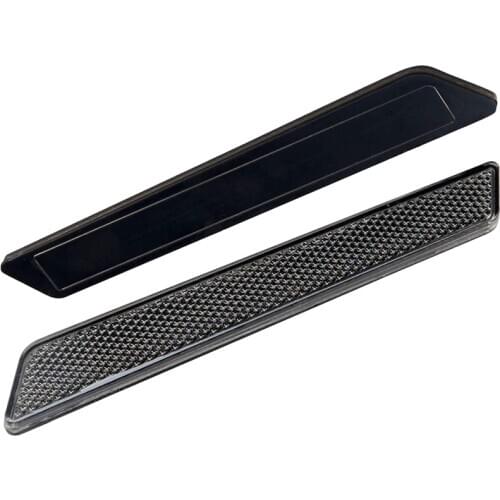 Black Saddlebag Latch Cover Reflector Compatible for Touring Electra Glide Road King 2014-2020