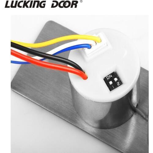 Fail Safe Stainless Steel DC 12V Mini Electric Bolt Lock Solenoid Door Lock 5 wires feedback lock Access Control Accessories