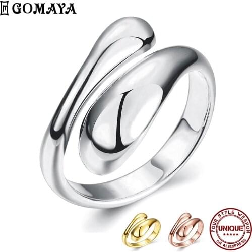 GOMAYA Women's Gold Rings