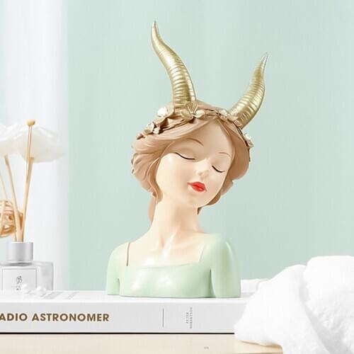 Beauty Girl,Statue,Sculpture,Table Decoration,Figurine Miniature,Home Desk Decor,Living Room Decorative,Festival Party Decorate