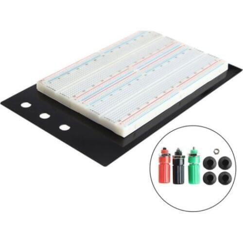 Solderless Breadboard Protoboard 1660 Positions Large ZY-204 with Banana Jacks