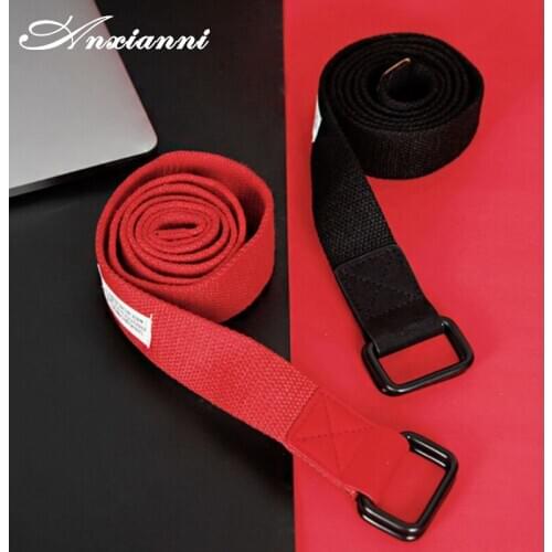 Anxianni double loop buckle canvas belt belt youth student jeans belt simple Hong Kong style cloth belt men and women tide
