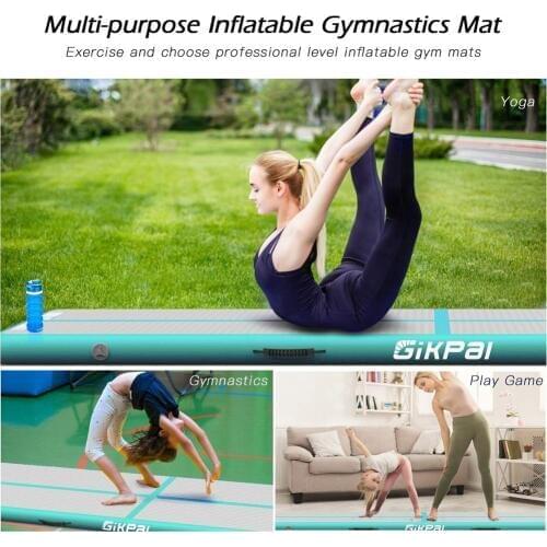 10M Airtrack Tumbling Mat Floor Mat for Gymnastics, Yoga, Taekwondo, Water Floating, Camping Training with Electric Pump