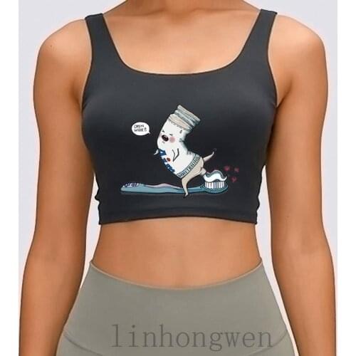 Open Wide Women Tank Top Designer New Style Summer Style Family Fit S-XL Homme Crop Top