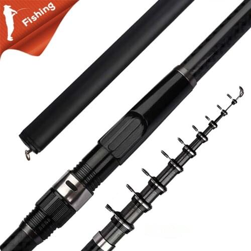 Portable carbon telescopic fishing rod 2.7m 3.6m 4.5m 5.4m 6.3m 7.2m telescopic fishing rod