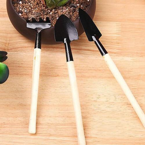 1set Gardening Tools Plants MiNi Dig Soil Friable Shovel Scorpion Rakes Wooden Handle Light Easy Carry for Gaden Bonsai
