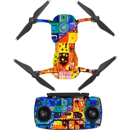 Cool Graffiti Style Decal Skin Sticker For DJI Mavic Air Drone + Remote Controller + 3 Batteries Protection Film Cover A0152