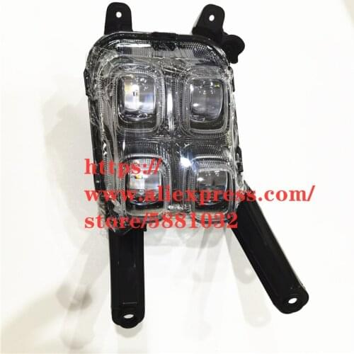 Front LED Fog Light For KIA Sportage QL kx5 Left/Right Front Daytime Running Light/Front Fog Lamp