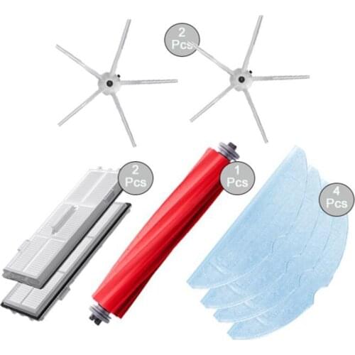 For Xiaomi Roborock S7 T7S T7plus Accessory Of HEPA Filter Main Brush/Cover Mop Cloth Side Brush Robot Cleaner Parts