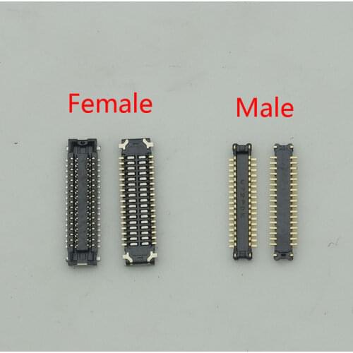 2pcs/lot For Samsung Galaxy A10 A105 A20 A205 A30S A307 A40S LCD Display FPC Connector on Board / Flex 34pin