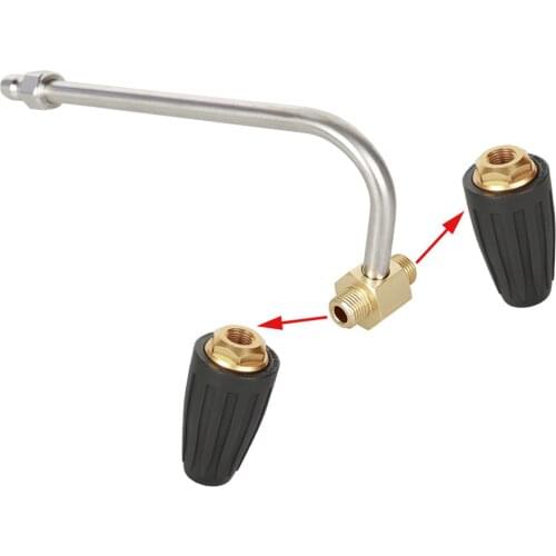 4000PSI Washer Double Rotating Turbo Nozzle 1/4 Inch Quick Connect Car Garden Clean Accessory