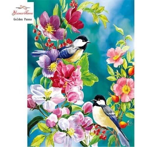 GOLDEN PANNO Diamond Painting Full Square 5D Diy Daimond Embroidery Diamant Mosaic Sale rhinestones pictures Birds 03
